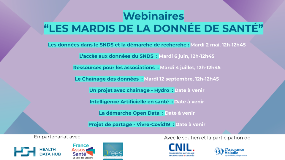 calendrier webinaires mardis de la donnée