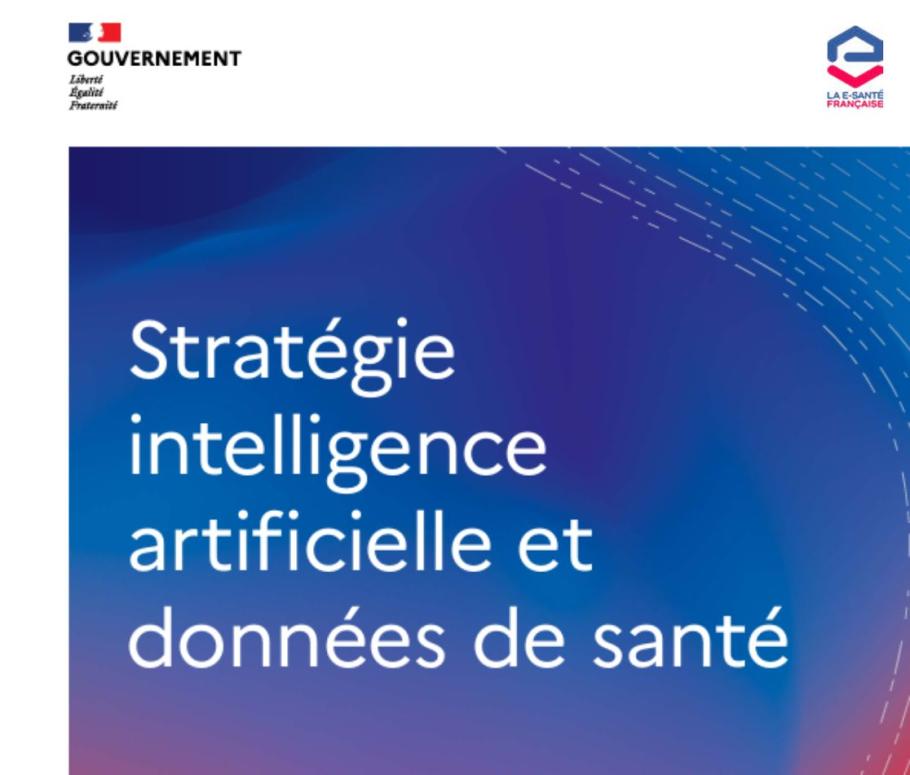 strategie IA et donnees de santé